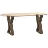 Coffee Table Legs 2 pcs Natural Steel - Sturdy & Stylish