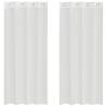 Voile Curtains with Grommets - Elegant White, 2 pcs