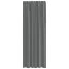 Dark Grey Voile Curtains with Loops - 140x260 cm (2 pcs)