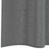 Dark Grey Voile Curtains with Loops - 140x260 cm (2 pcs)