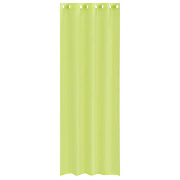 Voile Curtains with Grommets - Apple Green 140x260 cm (2 pcs)