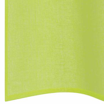 Voile Curtains with Grommets - Apple Green 140x260 cm (2 pcs)