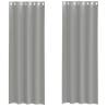 Voile Curtains with Grommets - Light Grey 140x300 cm (2 pcs)