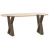 Coffee Table Legs 2 pcs Natural Steel - Durable & Stylish