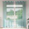 Turquoise Voile Curtains with Grommets - 2 pcs | HipoMarket