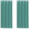 Turquoise Voile Curtains with Grommets - 2 pcs | HipoMarket