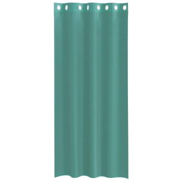 Turquoise Voile Curtains with Grommets - 2 pcs | HipoMarket