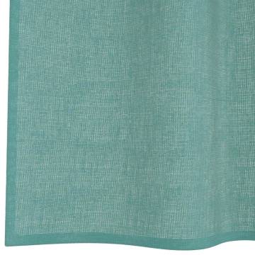 Turquoise Voile Curtains with Grommets - 2 pcs | HipoMarket