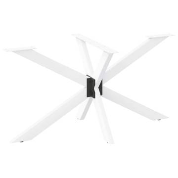 White Spider Shape Dining Table Leg - 120x68 cm Steel