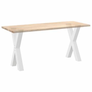 X-Shaped Dining Table Legs - White Steel (50x72-73 cm) | HipoMarket