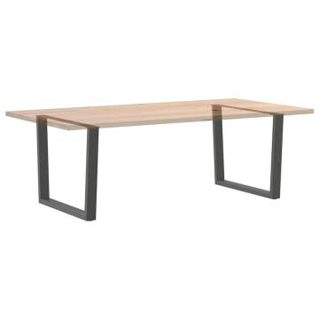 V-Shape Dining Table Legs - Anthracite Steel | Hipomarket