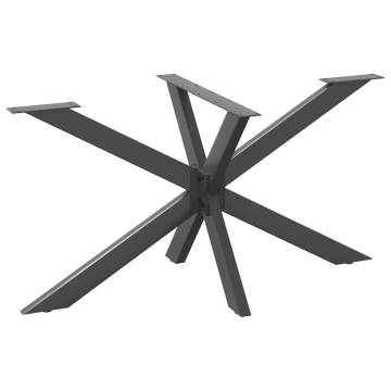 Spider Shape Dining Table Leg Anthracite - 150x78 cm