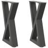 Stylish Anthracite Coffee Table Legs - Durable Steel Design