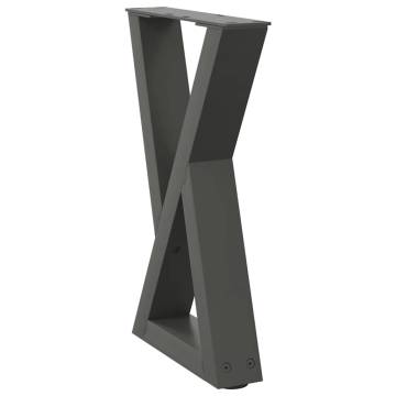 Stylish Anthracite Coffee Table Legs - Durable Steel Design