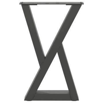 Stylish Anthracite Coffee Table Legs - Durable Steel Design