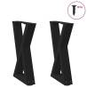  Coffee Table Legs 2 pcs Black 38x(42-43.3) cm Steel Colour black Size 38 x (42-43.3) cm Quantity in Package 1 Number of 