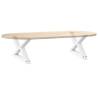 Stylish White Coffee Table Legs - 50x(30-31.3) cm Steel (2 pcs)