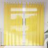  Voile Curtains with Rod Pockets 2 pcs Yellow Colour yellow Size 140 x 245 cm Quantity in Package 1 Model with rod pockets 