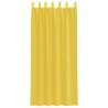 Voile Curtains with Rod Pockets - Yellow - 2 pcs | HiPo Market