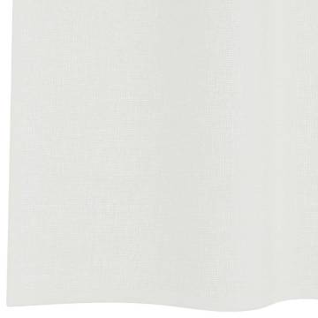 Voile Curtains with Rod Pockets - 2 pcs White | Hipo Market