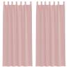 Voile Curtains with Rod Pockets - Pink | HipoMarket