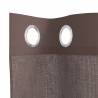 Voile Curtains with Grommets - Brown, 140x245 cm, 2 pcs | HipoMarket