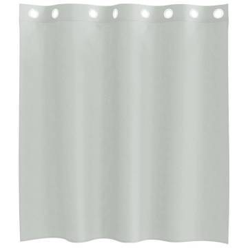 Voile Curtains with Grommets - Light Grey, 140x140 cm (2 pcs)