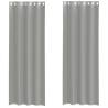 Light Grey Voile Curtains with Grommets - 2 pcs 140x260 cm