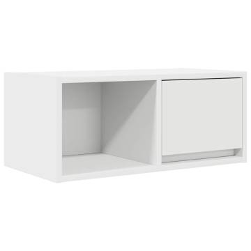 Elegant White TV Cabinet - 60x31x25.5 cm Engineered Wood