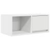 Elegant White TV Cabinet - 60x31x25.5 cm Engineered Wood