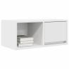 Elegant White TV Cabinet - 60x31x25.5 cm Engineered Wood