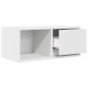 Elegant White TV Cabinet - 60x31x25.5 cm Engineered Wood