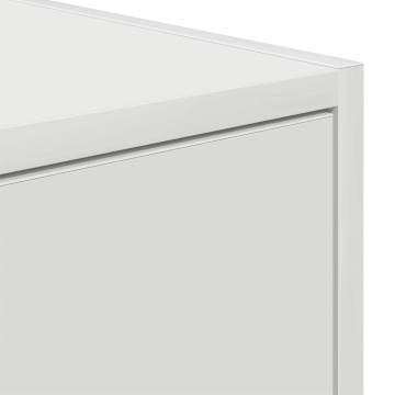 Elegant White TV Cabinet - 60x31x25.5 cm Engineered Wood