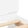 Stylish Bed Frame with LED Headboard - 120x200 cm White