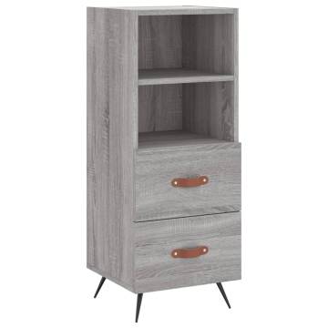 Stylish Highboard Grey Sonoma - 34.5x34x180 cm