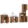 4 Piece Old Wood Bathroom Furniture Set | Durable Design