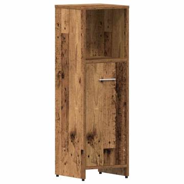 4 Piece Old Wood Bathroom Furniture Set | Durable Design