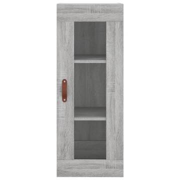 Stylish Highboard Grey Sonoma - 34.5x34x180 cm