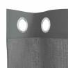 Voile Curtains with Grommets - Dark Grey 140x245 cm - 2 pcs