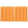 Voile Curtains with Grommets - Orange 140x140 cm | Hipo Market