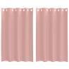 Pink Voile Curtains with Grommets – 2 pcs 140x175 cm