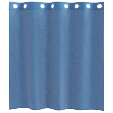 Voile Curtains with Grommets 2 pcs Royal Blue - Hipomarket