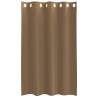 Light Brown Voile Curtains with Grommets - 2 pcs