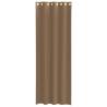 Voile Curtains with Grommets - Light Brown, 2 pcs | Hipo Market