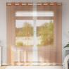 Voile Curtains with Grommets 2 pcs - Terracotta | HipoMarket