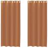 Voile Curtains with Grommets 2 pcs - Terracotta | HipoMarket