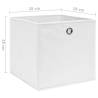 Stylish 4 PCS Storage Boxes | Non-woven Fabric - White