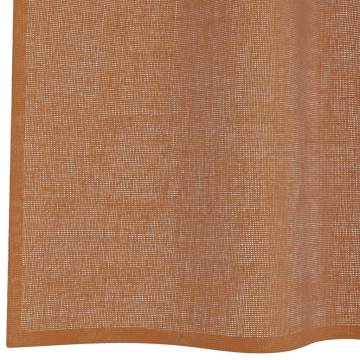 Voile Curtains with Grommets 2 pcs - Terracotta | HipoMarket