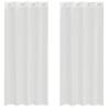 Voile Curtains with Grommets - 2 pcs White | HipoMarket