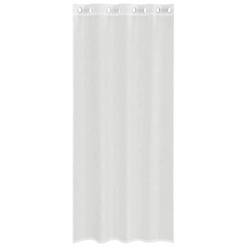 Voile Curtains with Grommets - 2 pcs White | HipoMarket